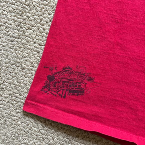 vintage y2k 2000s adio footwear skate tshirt red large emo grunge goth - Picture 8 of 8